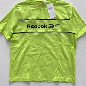 Reebok GH8567 Linear Cotton Tee Neon Green